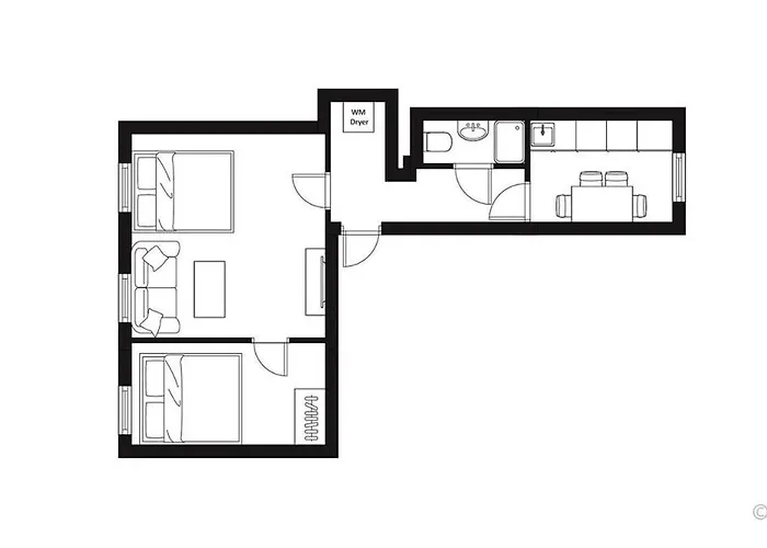 Perfect Location, 2 Min To Main Station, Long Term Apartment *